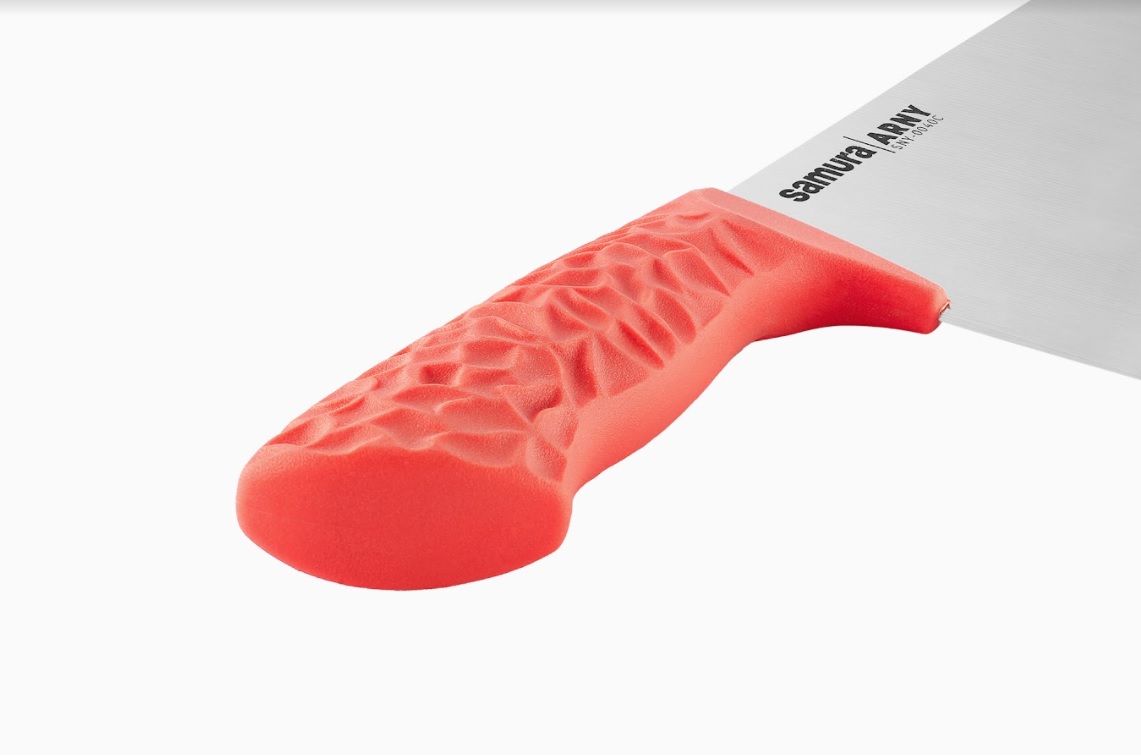 SNY-0040C Азиатский кухонный топорик Samura ARNY 209 мм, ТЭП коралловый, AUS-8