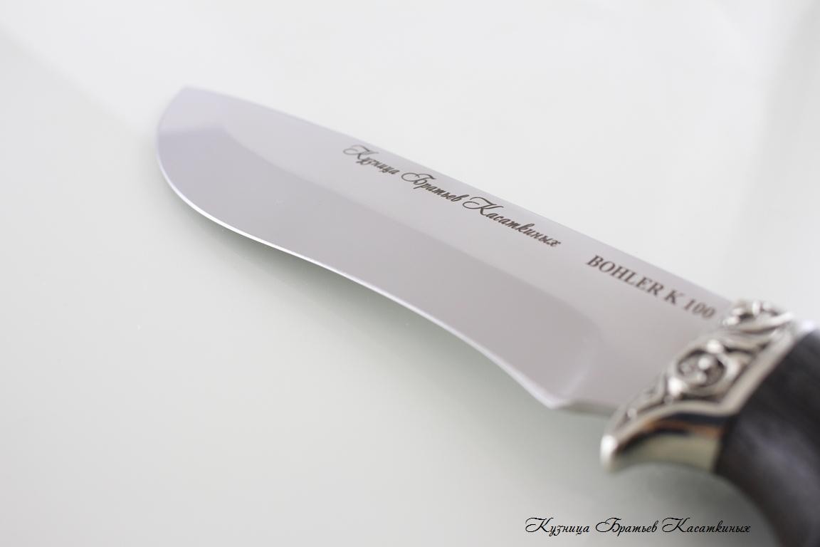 Нож Егерь Bohler K100. Рукоять дерево Венге.