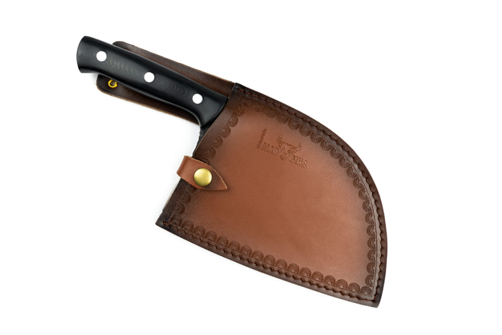 SMB-0040B Топорик кухонный Samura MAD BULL 180 мм, G-10 чёрный