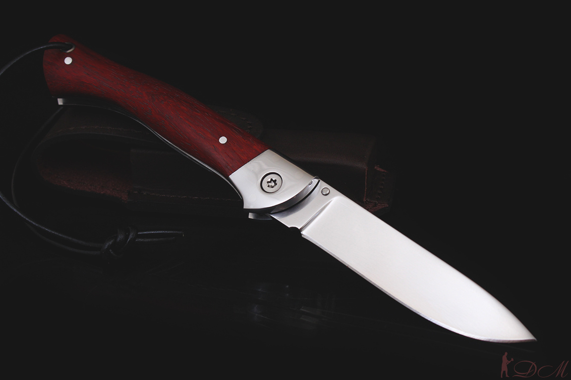 Нож Легионер 2 Клинок Bohler N690. Больстер нержавеющая сталь. Рукоять дерево Падук.