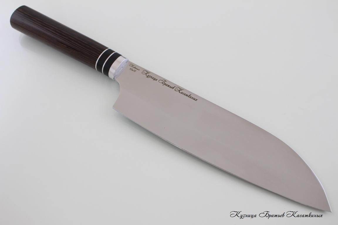 Набор кухонных ножей Samurai кованая сталь 95х18. Рукоять дерево Венге.