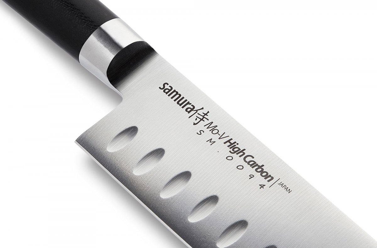 SM-0094 Нож кухонный Samura Mo-V Сантоку 180 мм, G-10