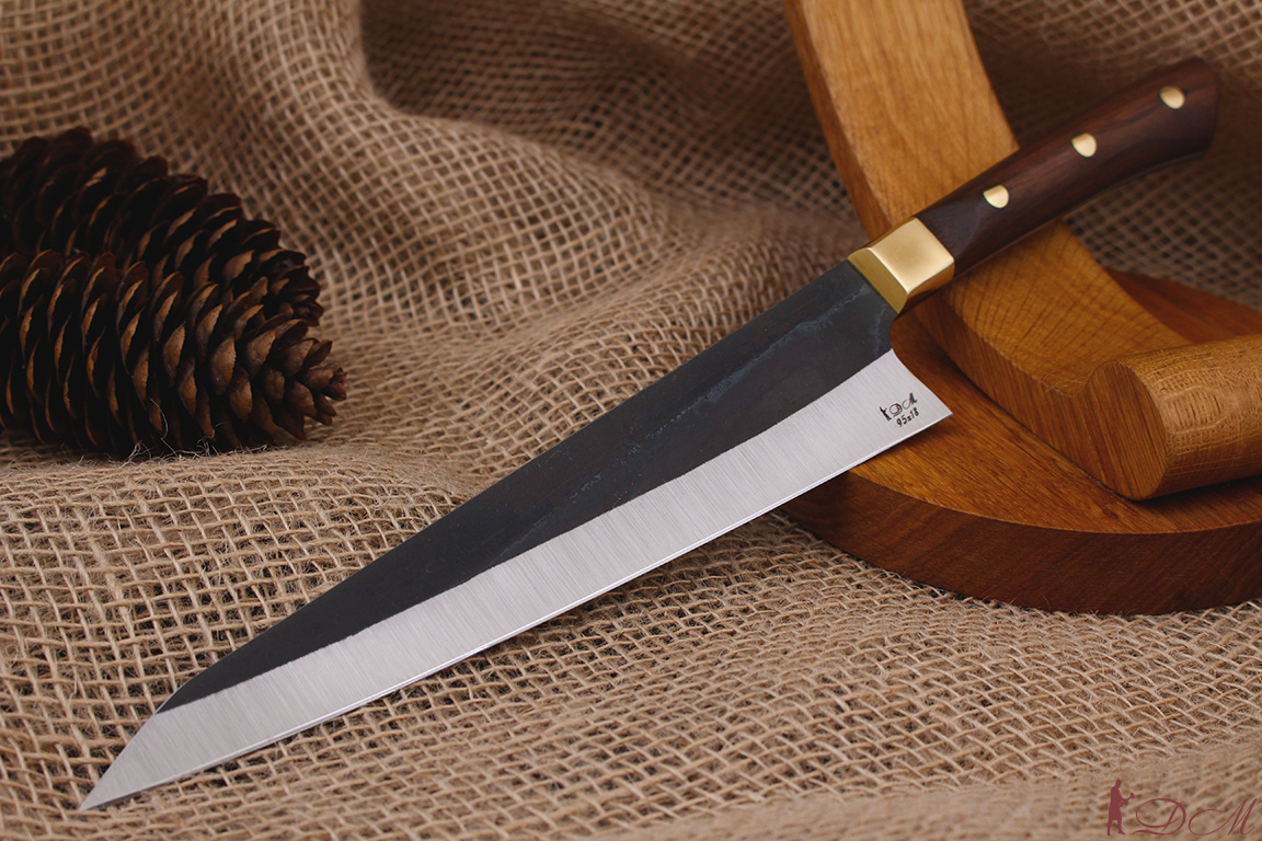 Кухонный нож Garasuki 95х18, рукоять орех.