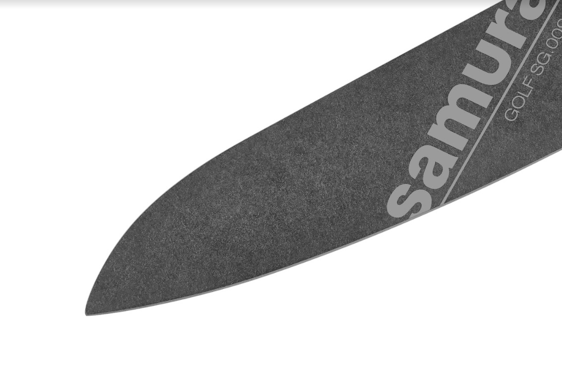 SG-0095B Нож кухонный Samura GOLF Stonewash Сантоку 180 мм, AUS-8