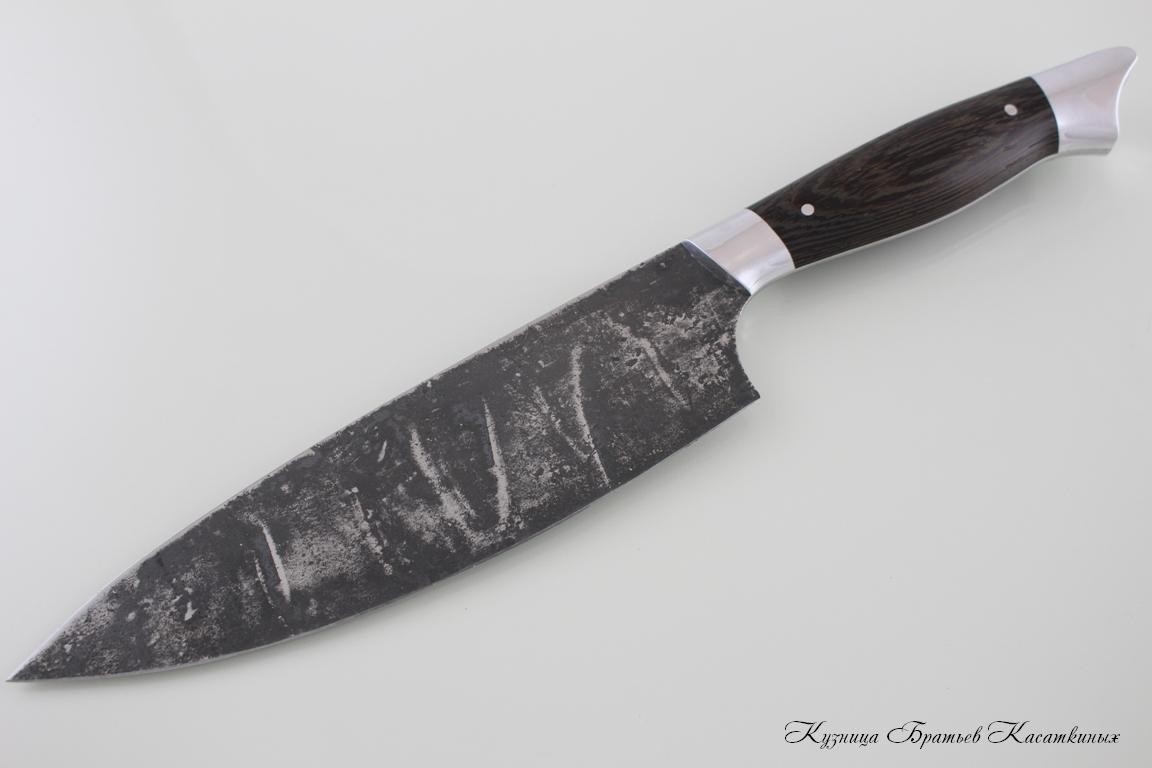 Нож Шеф-Повар кованая 95х18 (эл.ковки). Рукоять дерево Венге.