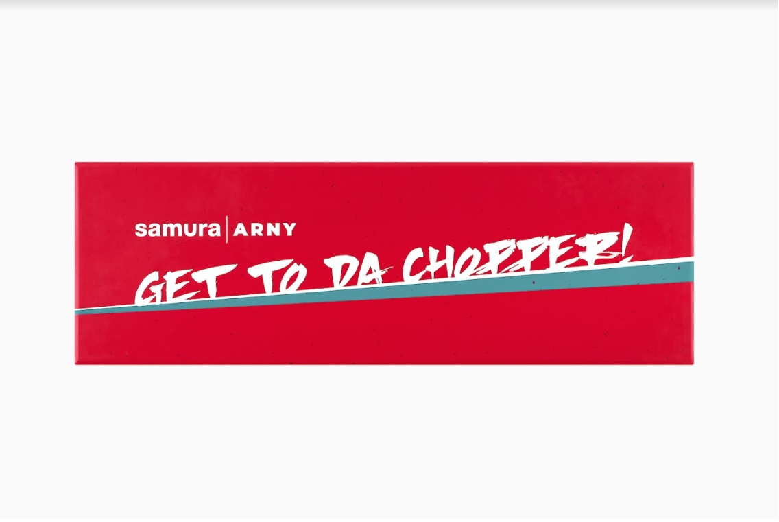 SNY-0041G Кухонный топорик Модерн Samura ARNY 208 мм, ТЭП серый, AUS-8