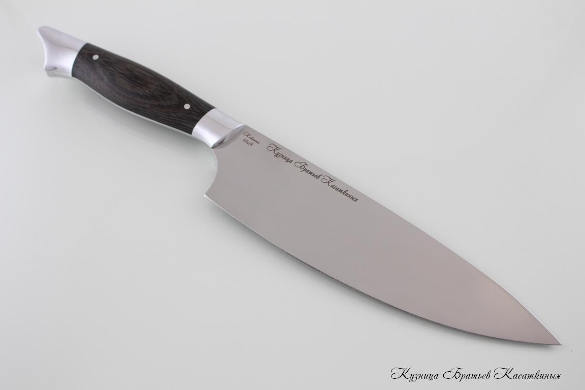 Нож Шеф-Повар кованая 95х18 (эл.ковки). Рукоять дерево Венге.