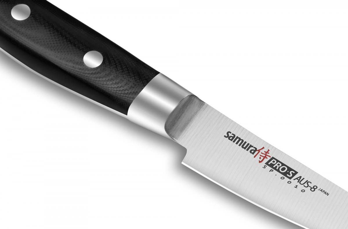 SP-0010 Нож кухонный Samura Pro-S овощной 88 мм, G-10