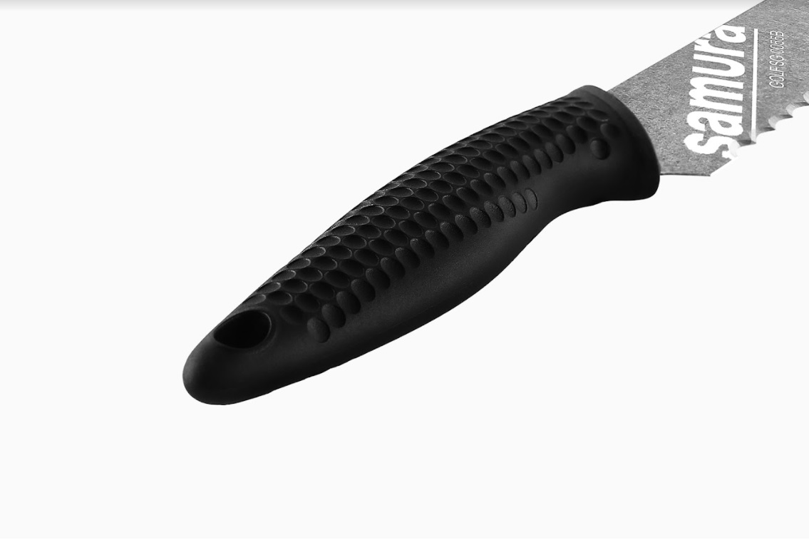 SG-0055B Нож кухонный Samura GOLF Stonewash для хлеба 230 мм, AUS-8