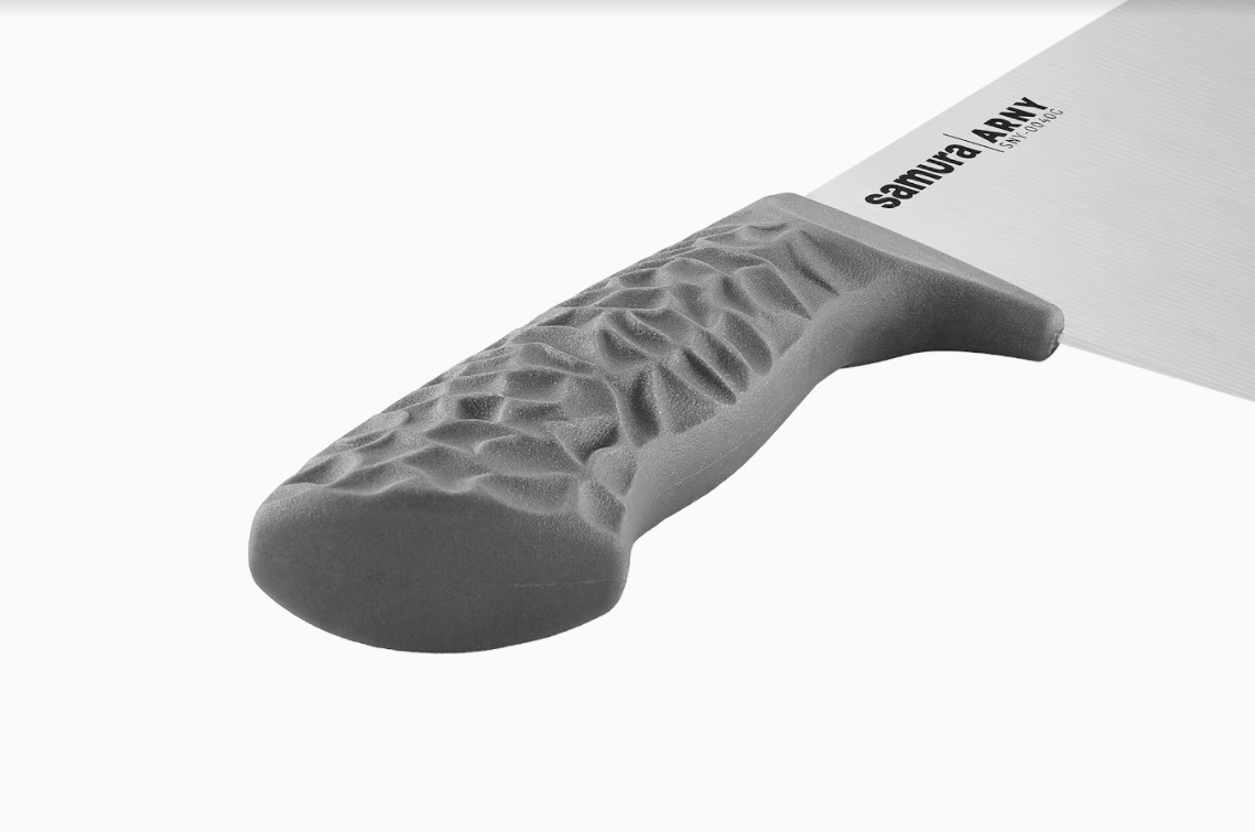 SNY-0040G Азиатский кухонный топорик Samura ARNY 209 мм, ТЭП серый, AUS-8
