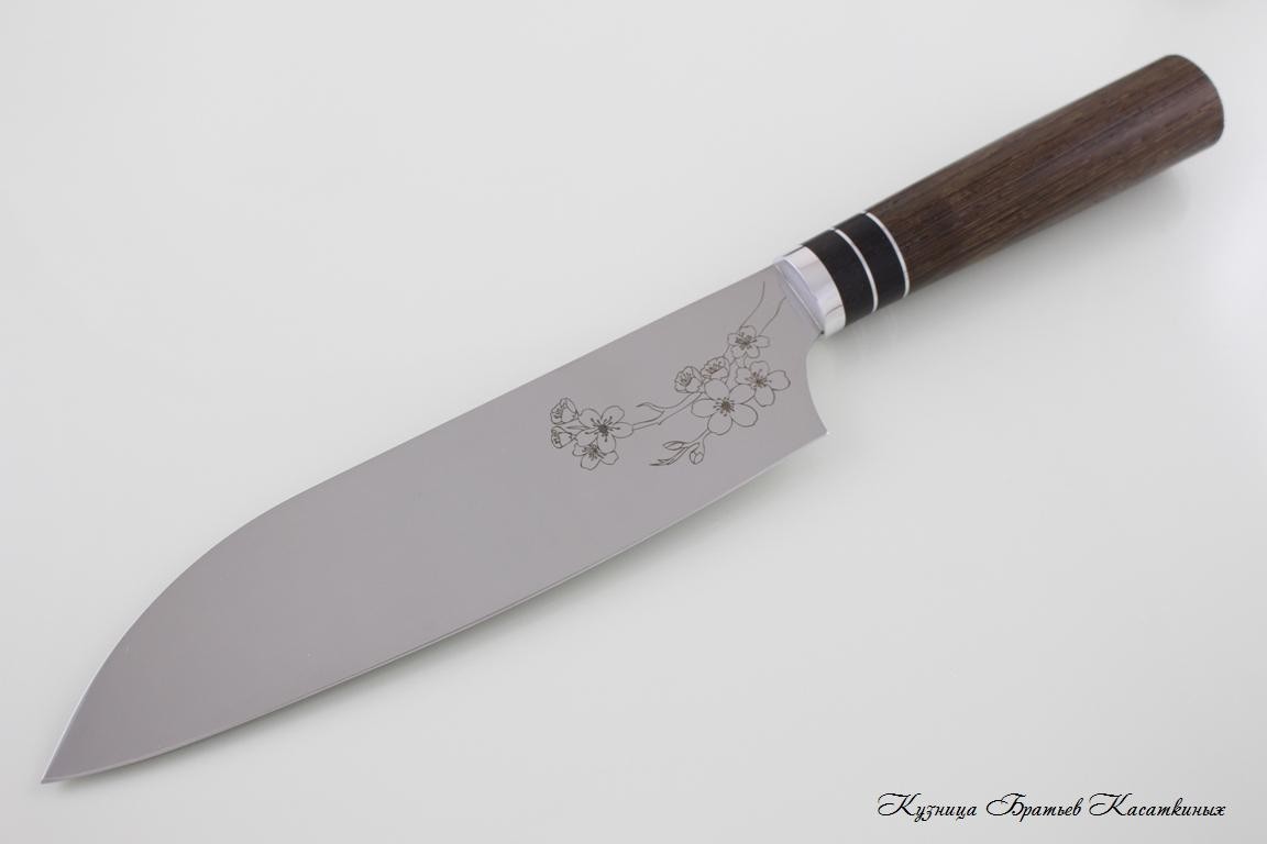 Набор кухонных ножей Samurai сталь 95х18. Рукоять дерево Венге.